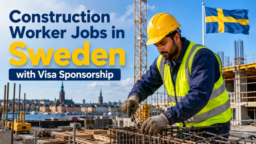 Construction Worker Jobs in Sweden with Visa Sponsorship