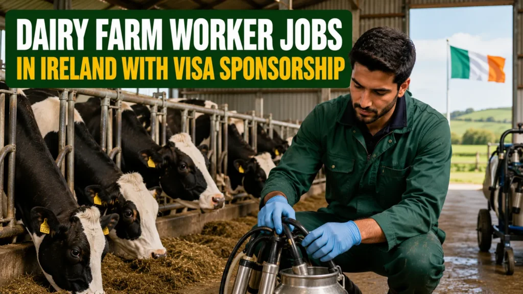Dairy Farm Worker Jobs in Ireland with Visa Sponsorship