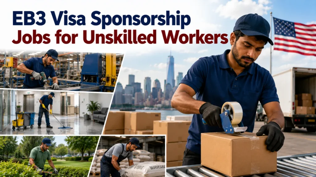 EB3 Visa Sponsorship Jobs for Unskilled Workers
