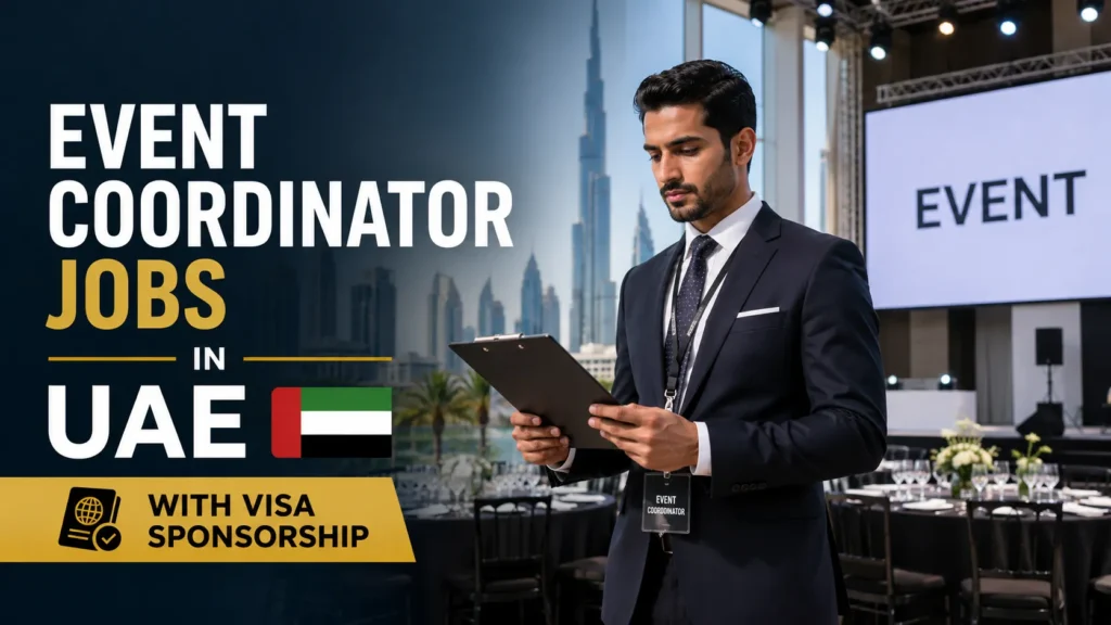 Event Coordinator Jobs in UAE with Visa Sponsorship
