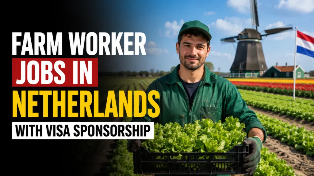 Farm Worker Jobs in Netherlands with Visa Sponsorship