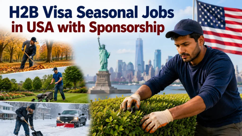 H2B Visa Seasonal Jobs in USA with Sponsorship
