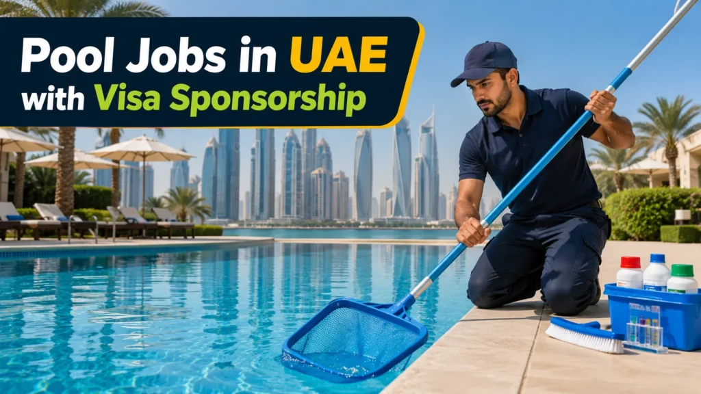 Pool Jobs in UAE with Visa Sponsorship.