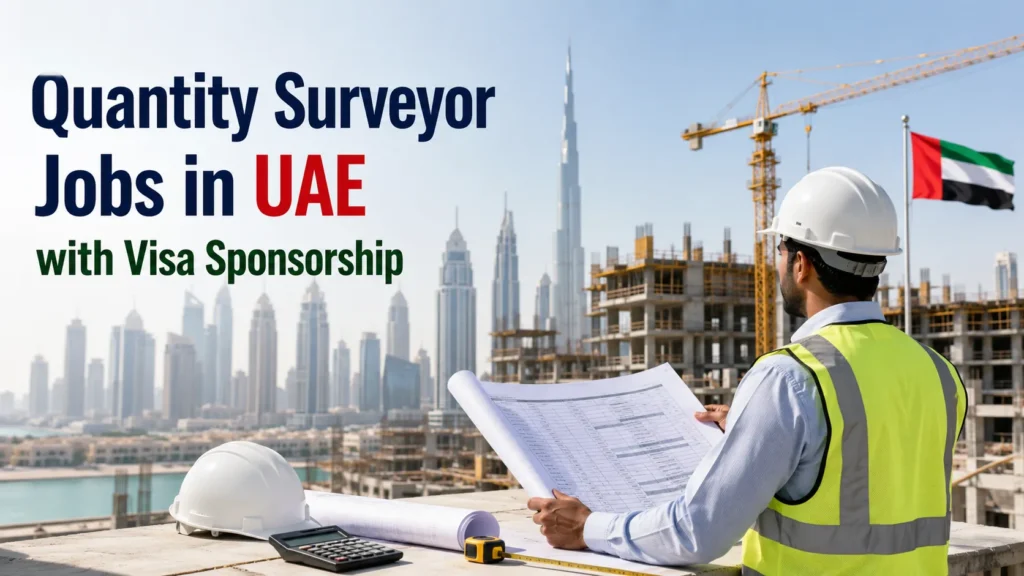 Quantity Surveyor Jobs in UAE with Visa Sponsorship.