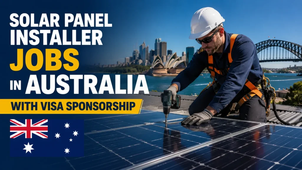 Solar Panel Installer Jobs in Australia with Visa Sponsorship