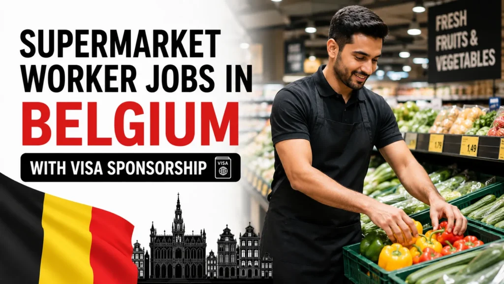 Supermarket Worker Jobs in Belgium with Visa Sponsorship