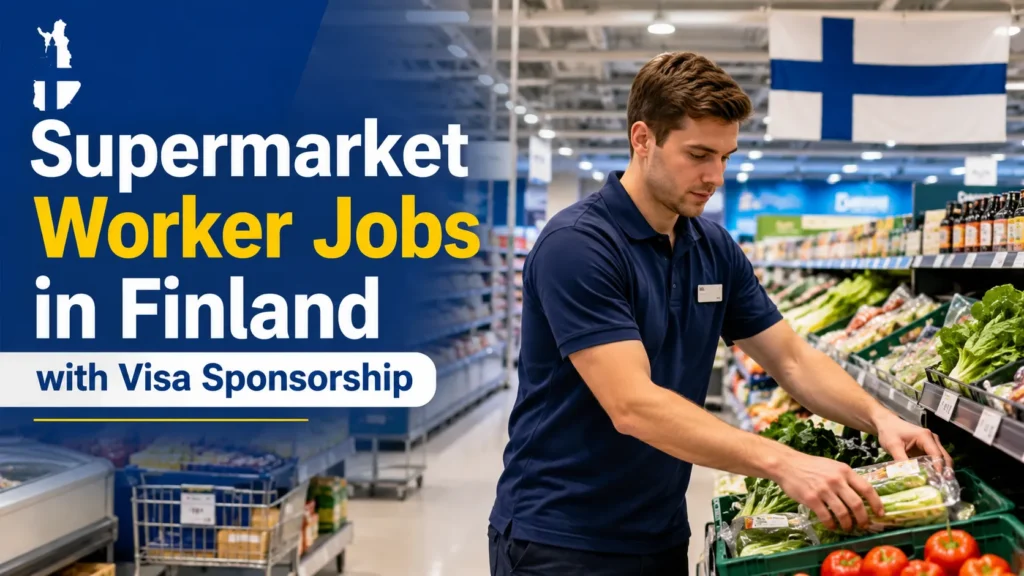 Supermarket Worker Jobs in Finland with Visa Sponsorship.