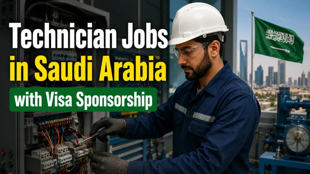 Technician Jobs in Saudi Arabia with Visa Sponsorship