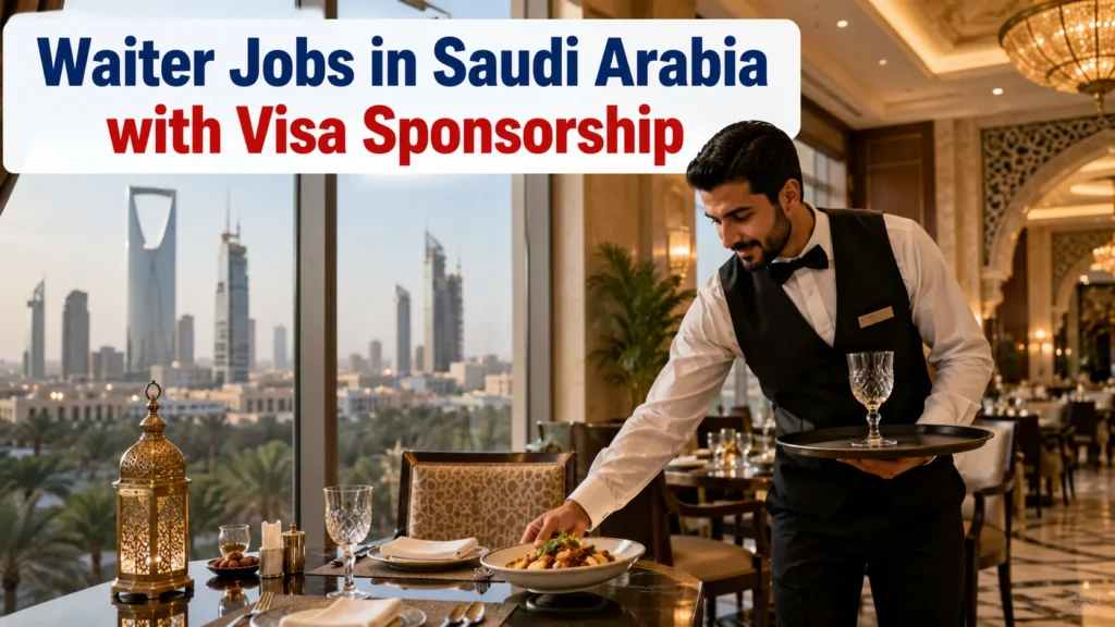 Waiter Jobs in Saudi Arabia with Visa Sponsorship