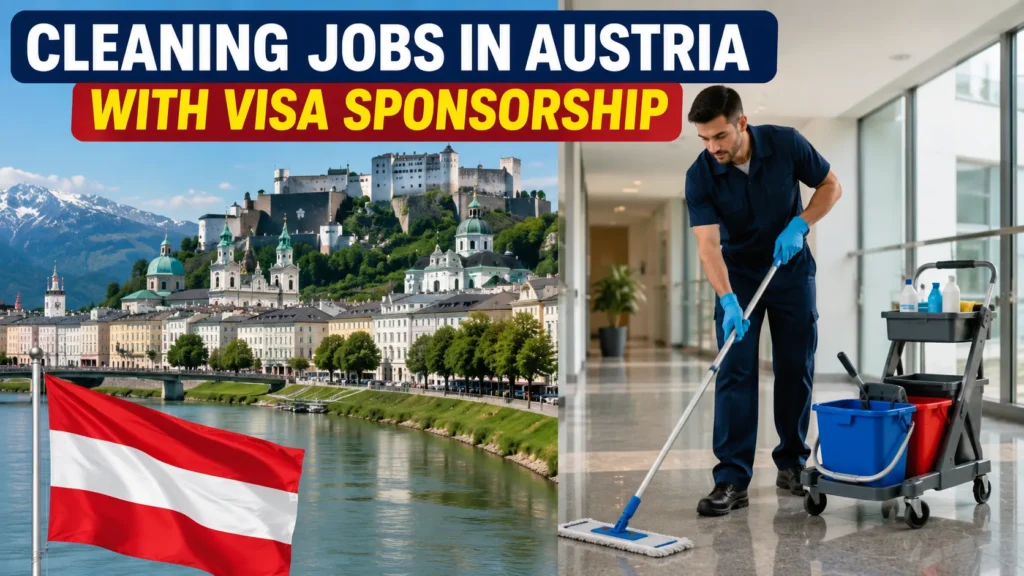 Cleaning Jobs in Austria with Visa Sponsorship