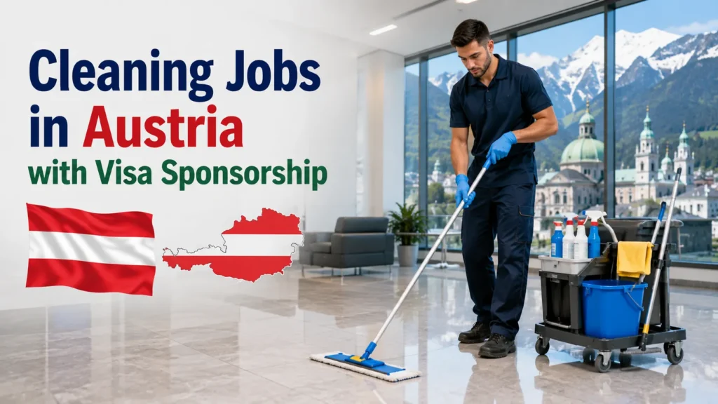 Cleaning Jobs in Austria with Visa Sponsorship 2026