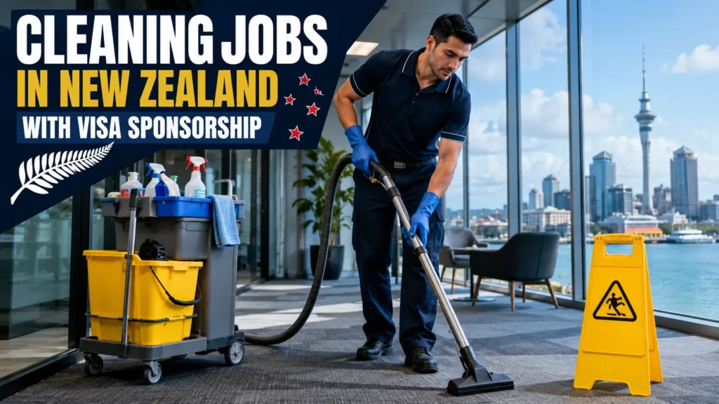 Cleaning Jobs in New Zealand with Visa Sponsorship .