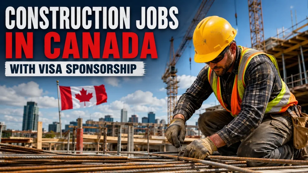 Construction Jobs in Canada with Visa Sponsorship