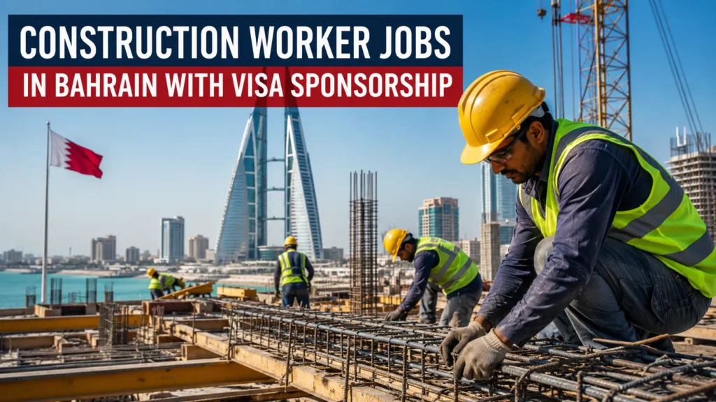 Construction Worker Jobs in Bahrain with Visa Sponsorship