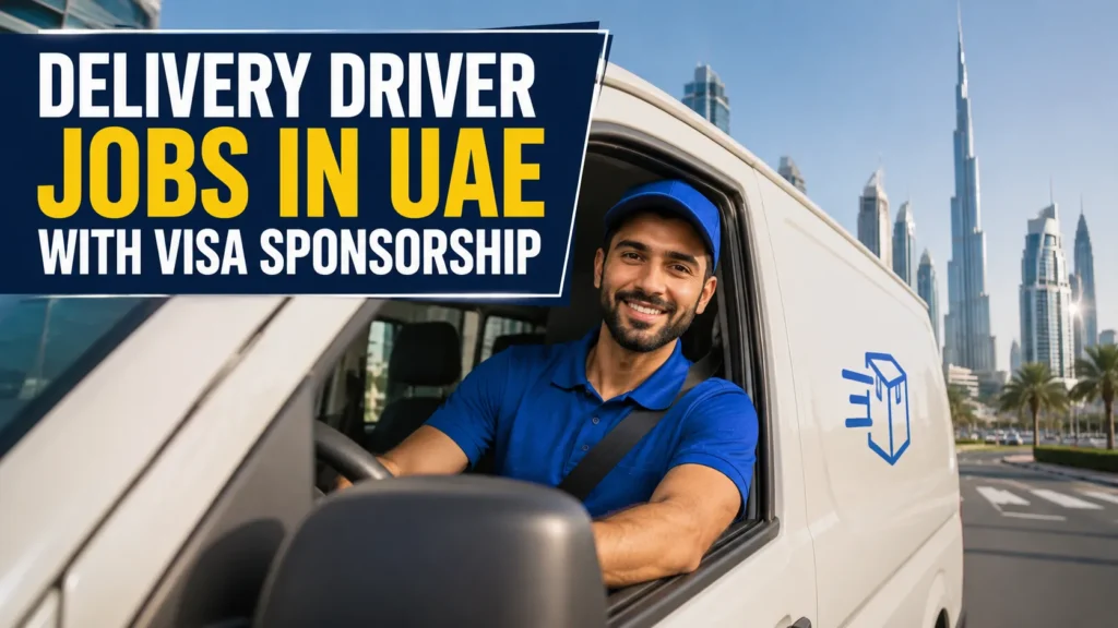 Delivery Driver Jobs in UAE with Visa Sponsorship