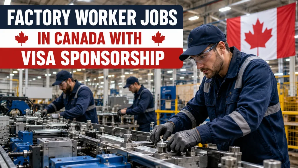 Factory Worker Jobs in Canada with Visa Sponsorship