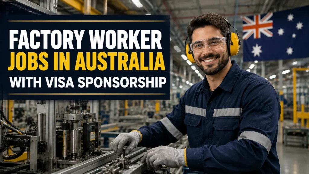 Factory Worker Jobs in Australia with Visa Sponsorship