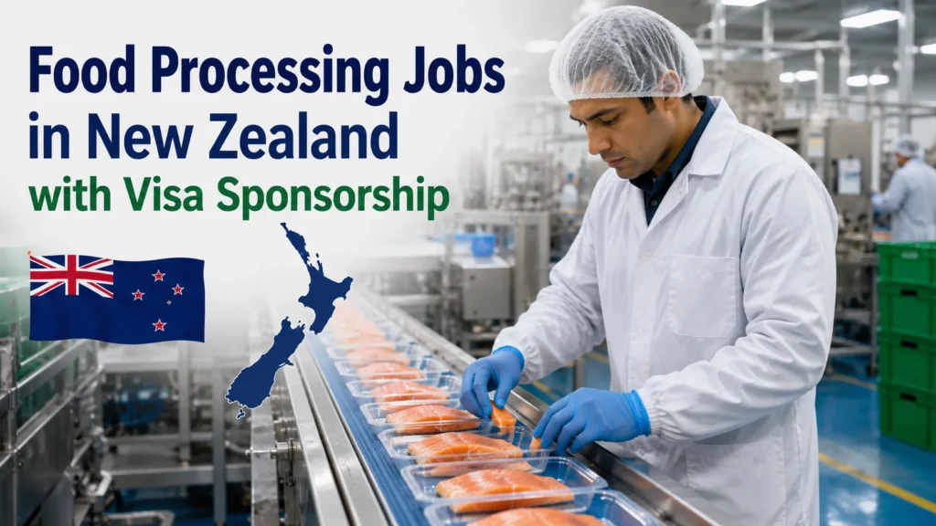 Food Processing Jobs in New Zealand with Visa Sponsorship