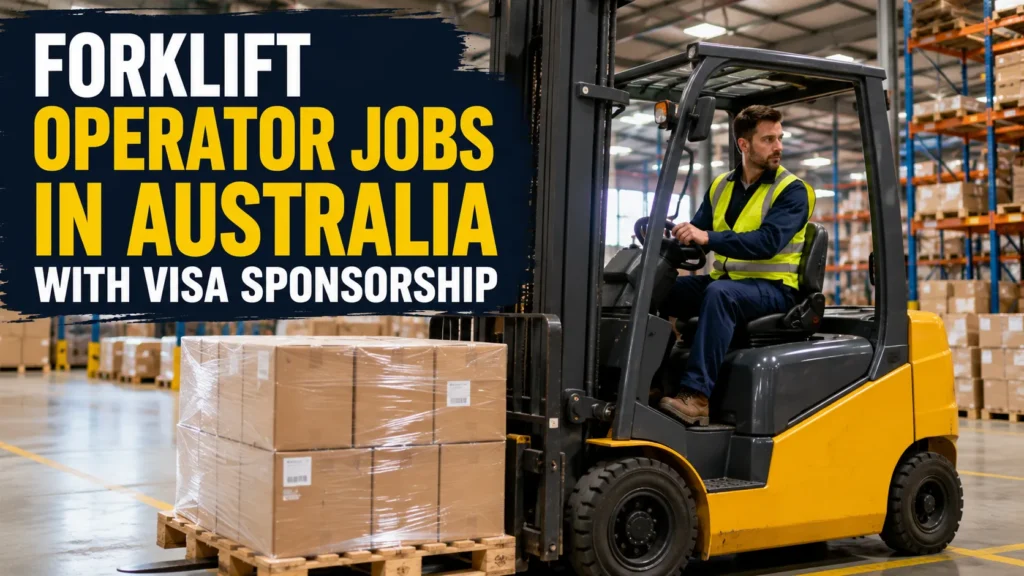 Forklift Operator Jobs in Australia with Visa Sponsorship