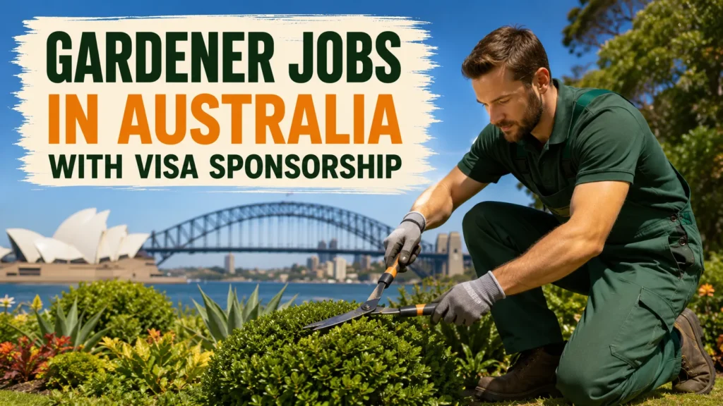 Gardener Jobs in Australia with Visa Sponsorship