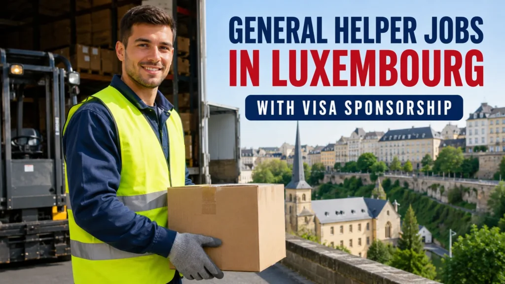 General Helper Jobs in Luxembourg with Visa Sponsorship