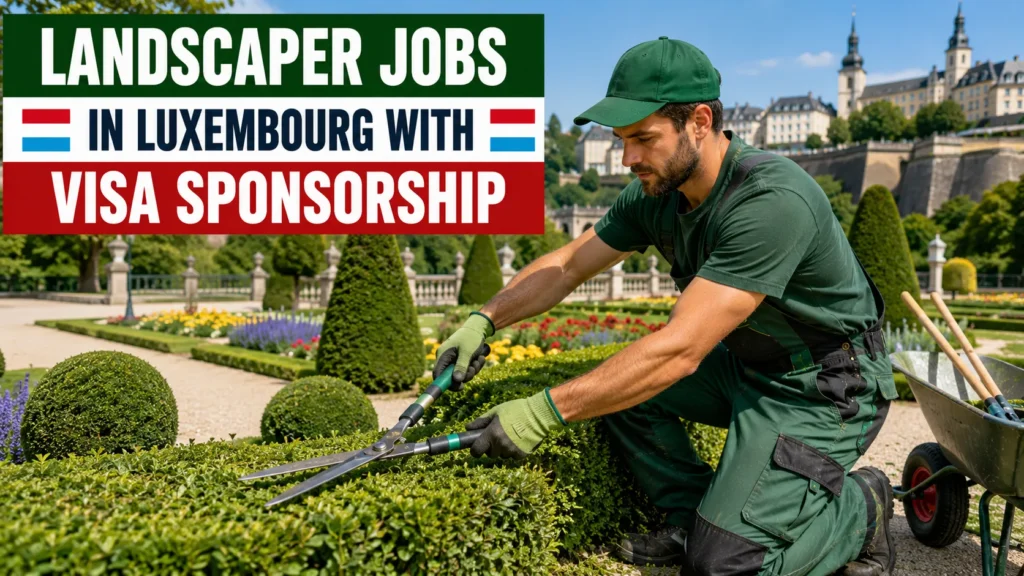 Landscaper Jobs in Luxembourg with Visa Sponsorship