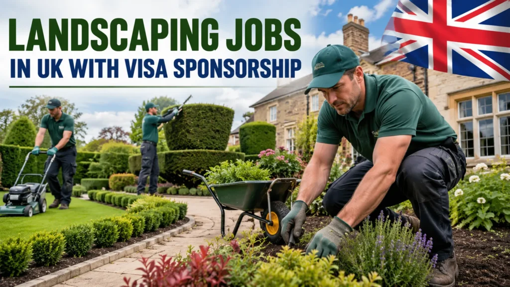 Landscaping Jobs in UK with Visa Sponsorship