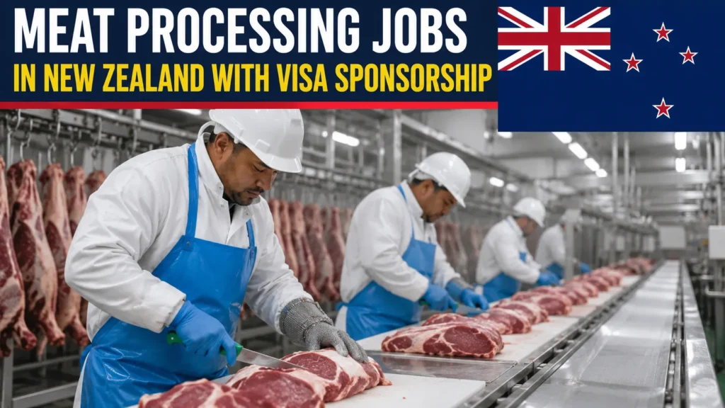 Meat Processing Jobs in New Zealand with Visa Sponsorship
