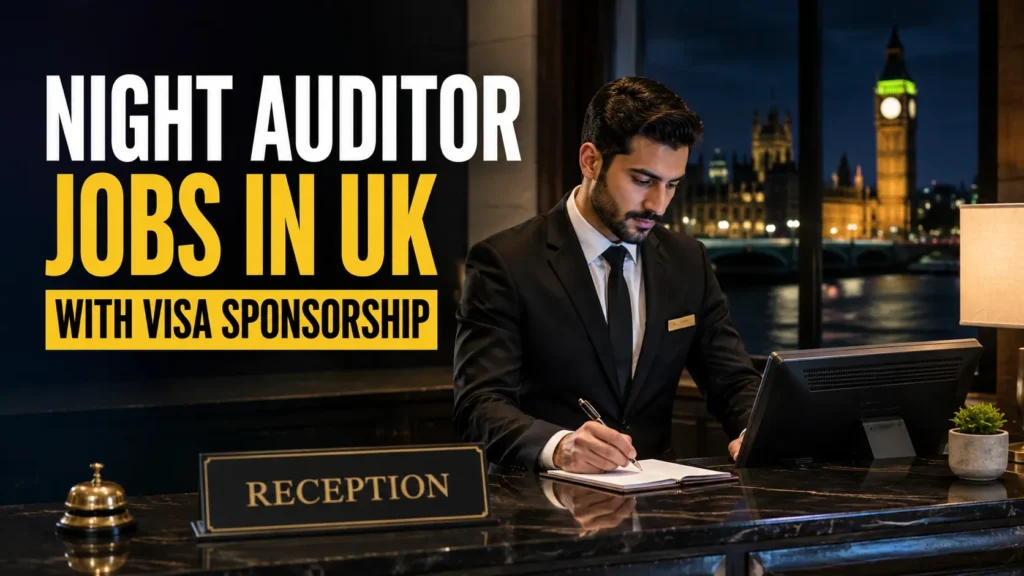 Night Auditor Jobs in UK with Visa Sponsorship