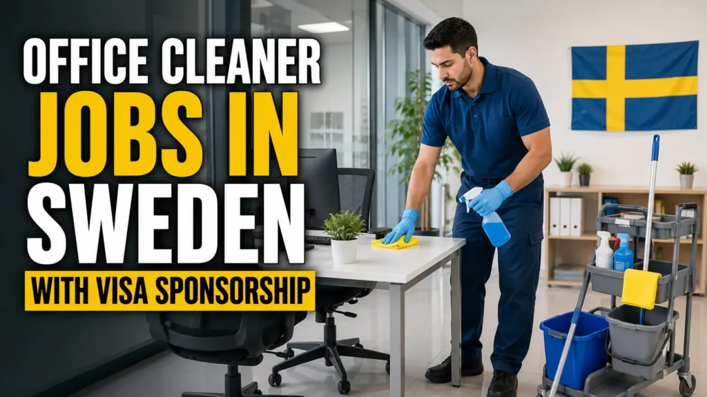 Office Cleaner Jobs in Sweden with Visa Sponsorship