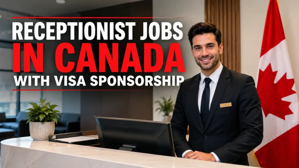 Receptionist Jobs in Canada with Visa Sponsorship.