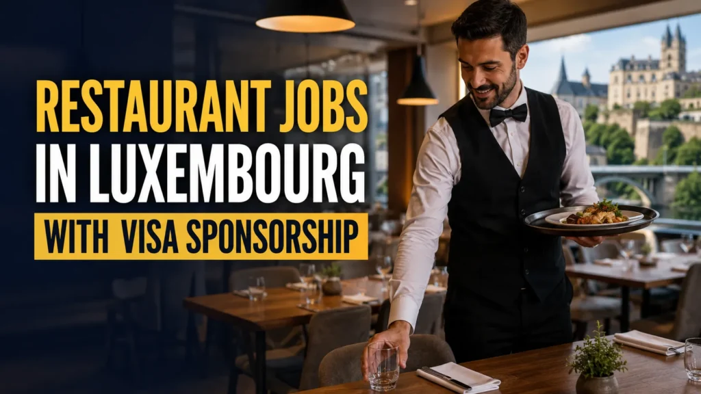 Restaurant Jobs in Luxembourg with Visa Sponsorship