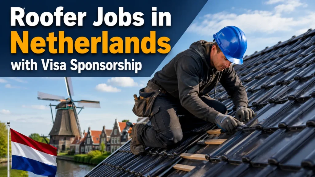 Roofer Jobs in Netherlands with Visa Sponsorship