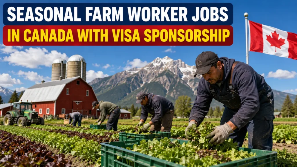 Seasonal Farm Worker Jobs in Canada with Visa Sponsorship