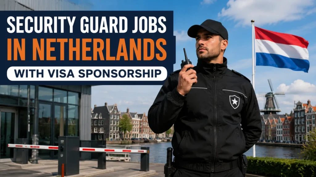 Security Guard Jobs in Netherlands with Visa Sponsorship.