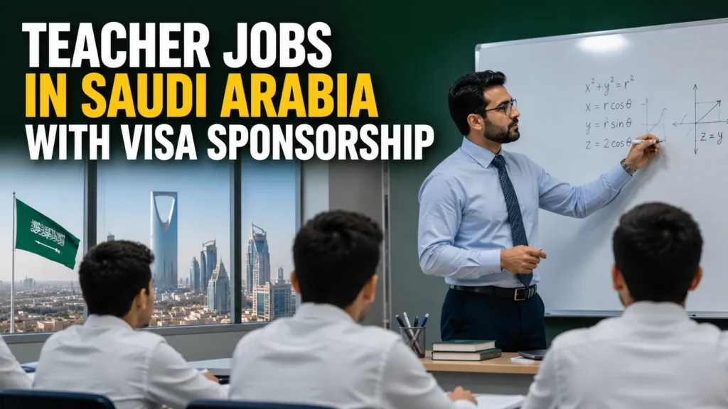 Teacher Jobs in Saudi Arabia with Visa Sponsorship