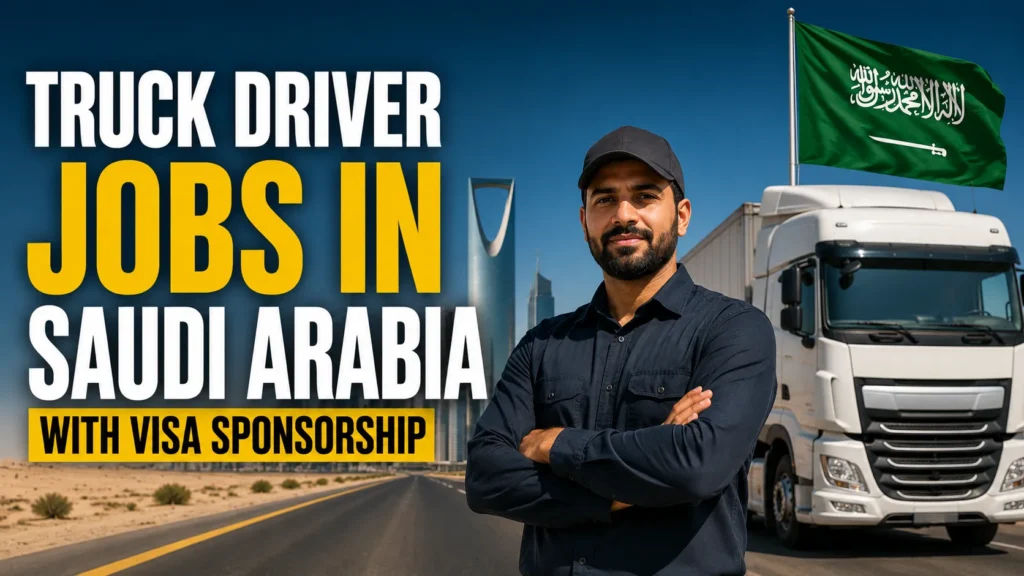 Truck Driver Jobs in Saudi Arabia with Visa Sponsorship 2026