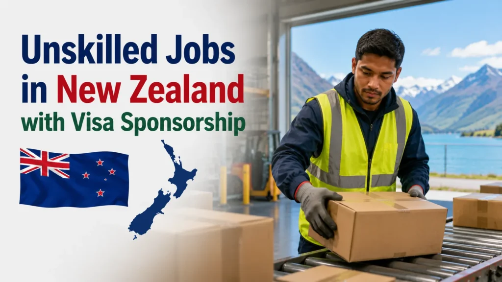 Unskilled Jobs in New Zealand with Visa Sponsorship 2026
