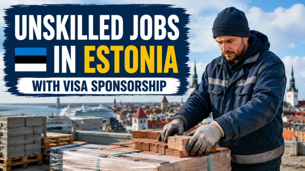 Unskilled Jobs in Estonia with Visa Sponsorship
