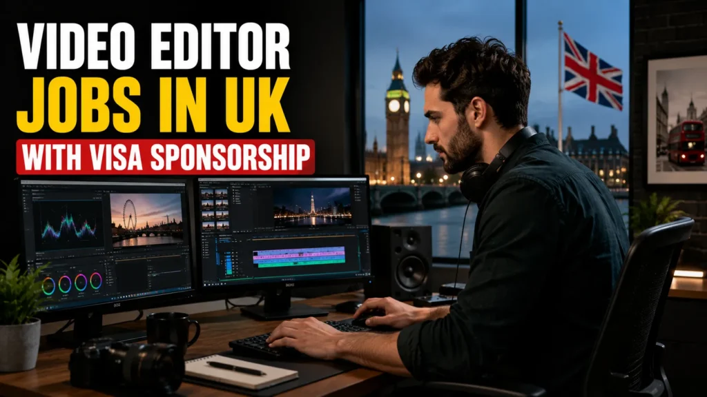 Video Editor Jobs in UK with Visa Sponsorship
