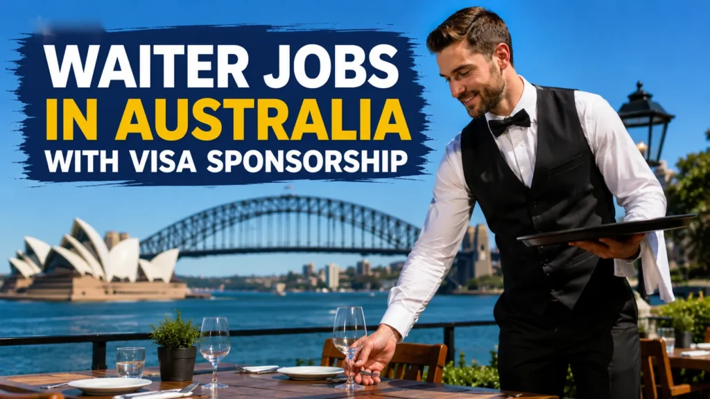 Waiter Jobs in Australia with Visa Sponsorship