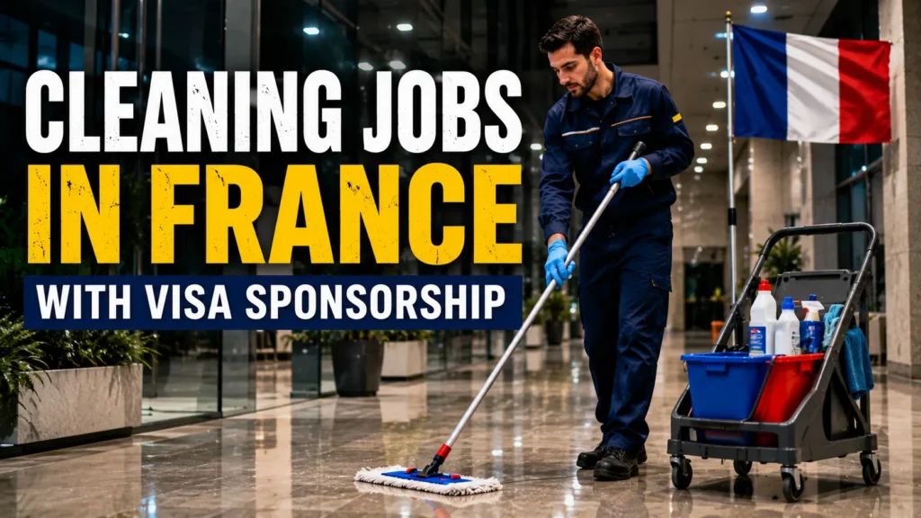 Cleaning Jobs in France with Visa Sponsorship
