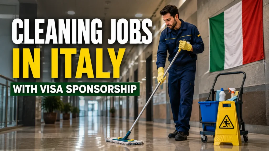 Cleaning Jobs in Italy with Visa Sponsorship