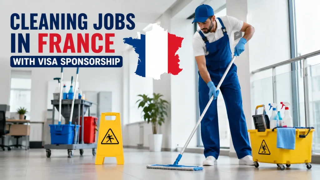 Cleaning Jobs in France with Visa Sponsorship