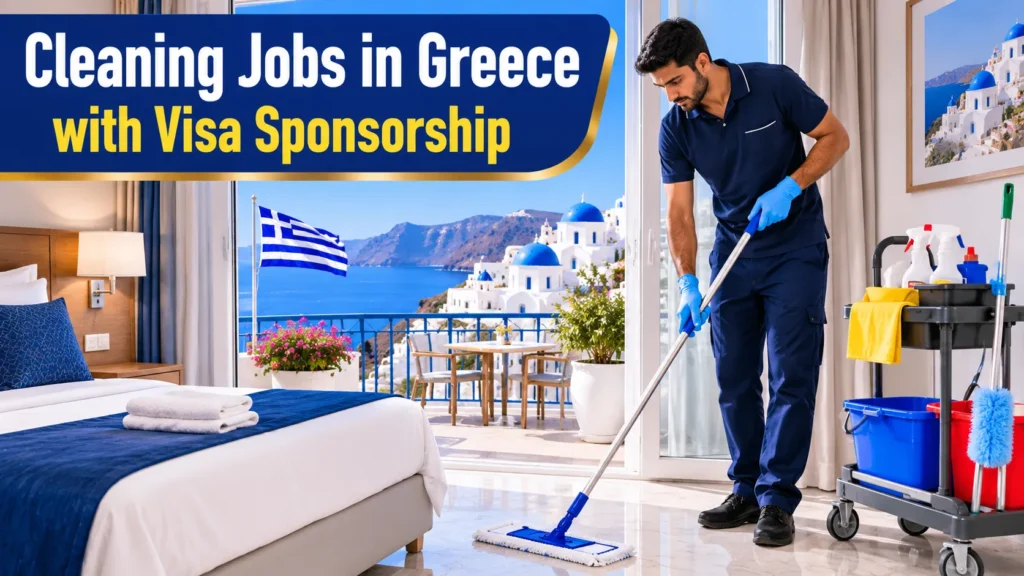 Cleaning Jobs in Greece with Visa Sponsorship 2026