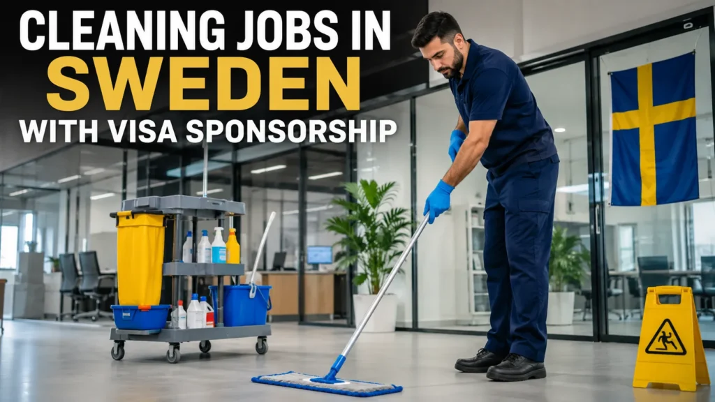 Cleaning Jobs in Sweden with Visa Sponsorship 2026