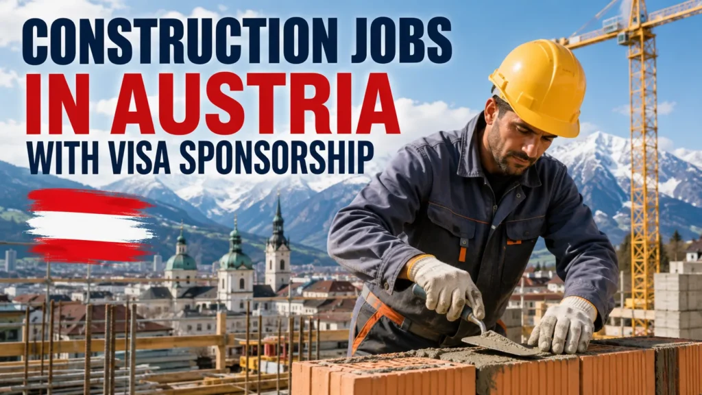 Construction Jobs in Austria with Visa Sponsorship
