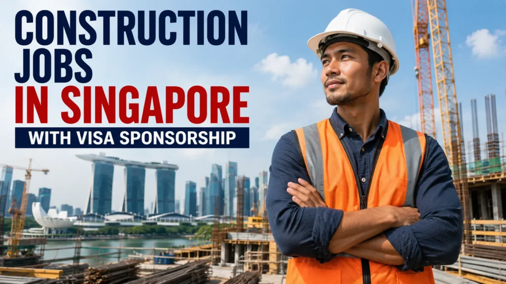 Construction Jobs in Singapore with Visa Sponsorship 2026