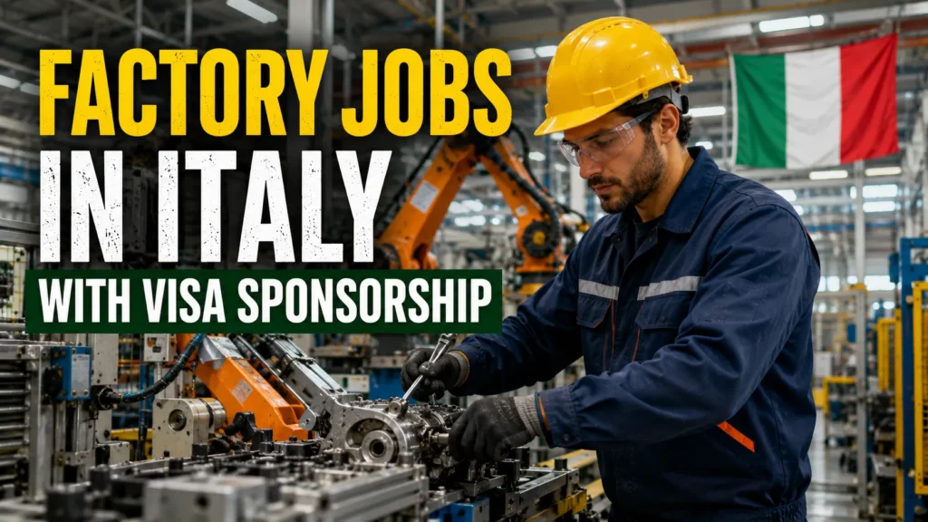 Factory Jobs in Italy with Visa Sponsorship