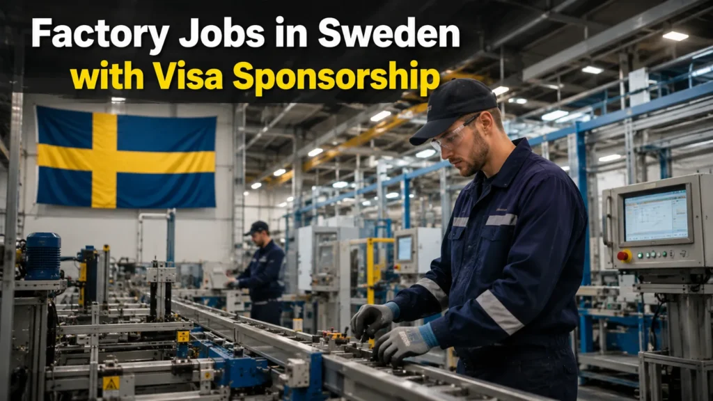 Factory Jobs in Sweden with Visa Sponsorship 2026